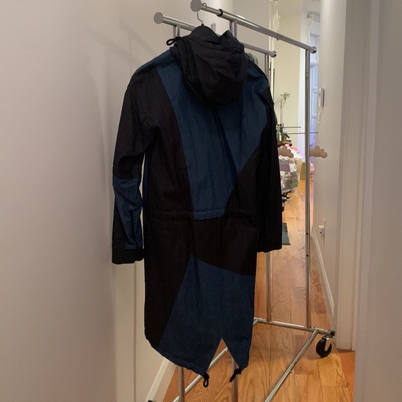 Tess Giberson denim hooded long jacket - Picture 2 of 8